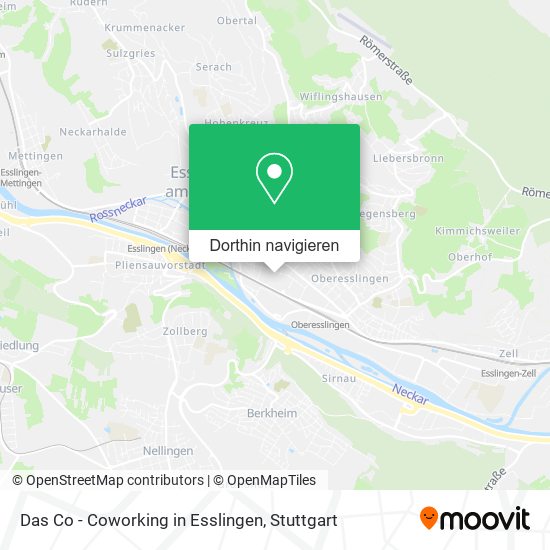 Das Co - Coworking in Esslingen Karte