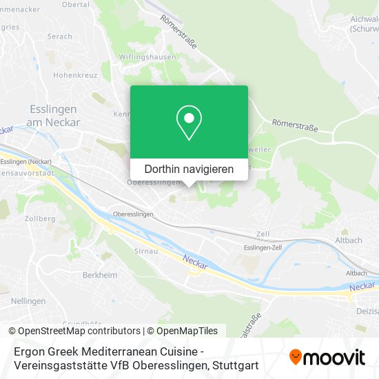 Ergon Greek Mediterranean Cuisine - Vereinsgaststätte VfB Oberesslingen Karte