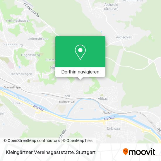 Kleingärtner Vereinsgaststätte Karte