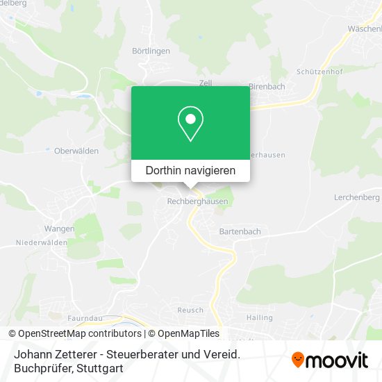 Johann Zetterer - Steuerberater und Vereid. Buchprüfer Karte