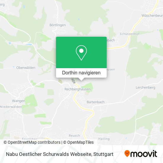 Nabu Oestlicher Schurwalds Webseite Karte