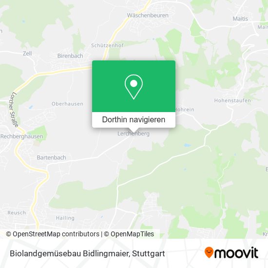 Biolandgemüsebau Bidlingmaier Karte