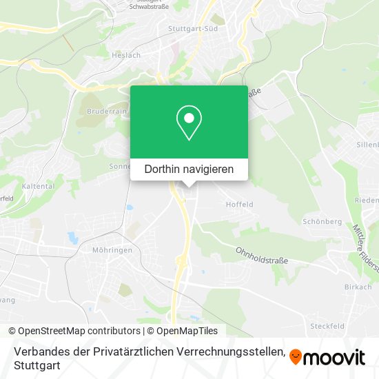 Verbandes der Privatärztlichen Verrechnungsstellen Karte