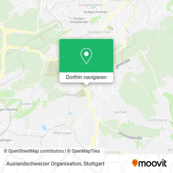 Auslandschweizer Organisation Karte