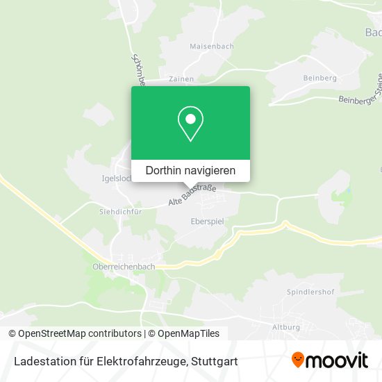 Ladestation für Elektrofahrzeuge Karte