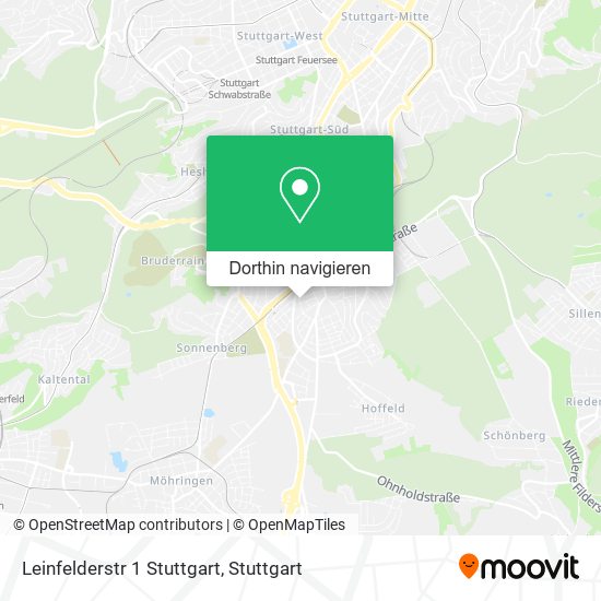 Leinfelderstr 1 Stuttgart Karte