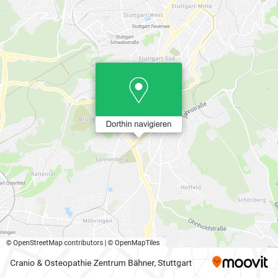 Cranio & Osteopathie Zentrum Bähner Karte