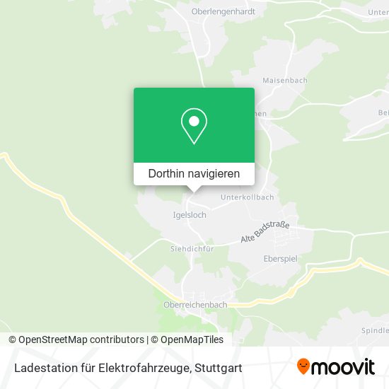 Ladestation für Elektrofahrzeuge Karte
