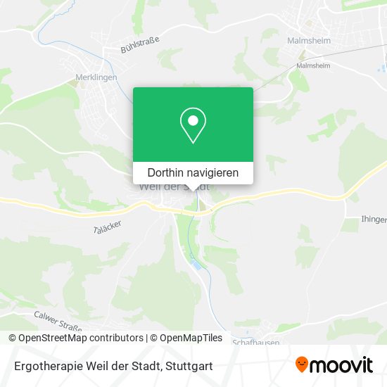 Ergotherapie Weil der Stadt Karte