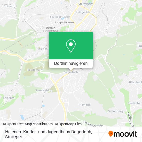 Helenep. Kinder- und Jugendhaus Degerloch Karte