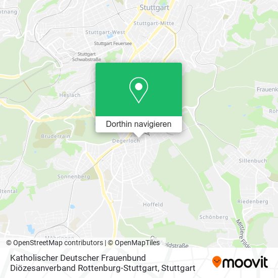 Katholischer Deutscher Frauenbund Diözesanverband Rottenburg-Stuttgart Karte