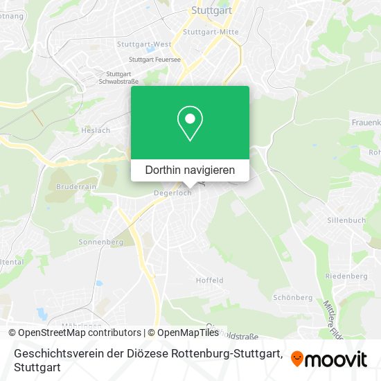 Geschichtsverein der Diözese Rottenburg-Stuttgart Karte