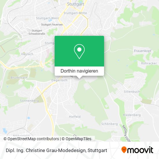 Dipl. Ing. Christine Grau-Modedesign Karte