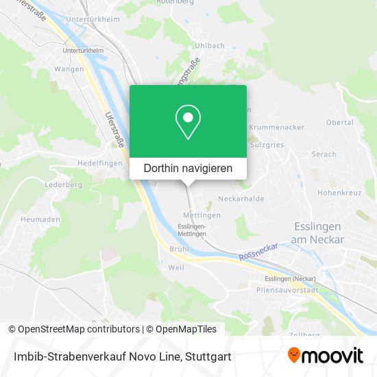 Imbib-Strabenverkauf Novo Line Karte