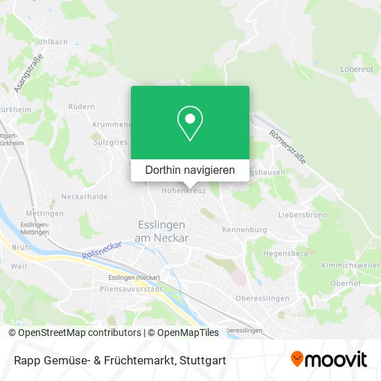 Rapp Gemüse- & Früchtemarkt Karte