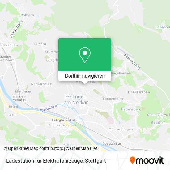 Ladestation für Elektrofahrzeuge Karte