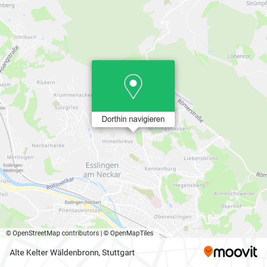 Alte Kelter Wäldenbronn Karte