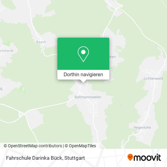 Fahrschule Darinka Bück Karte