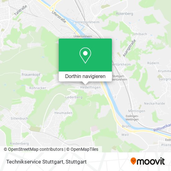 Technikservice Stuttgart Karte