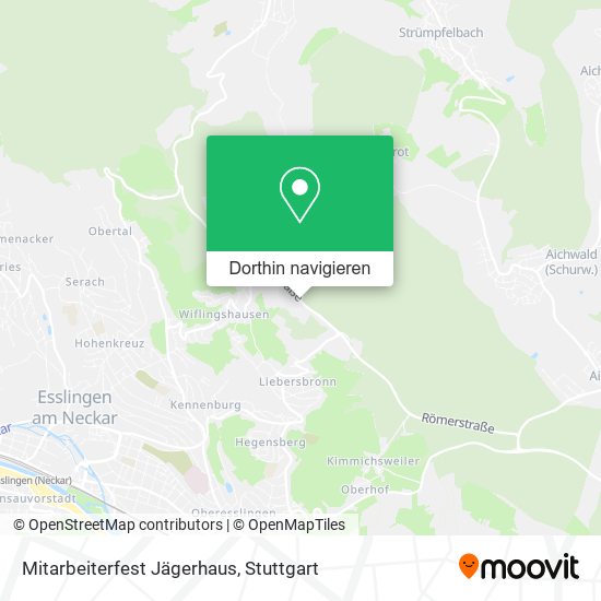 Mitarbeiterfest Jägerhaus Karte