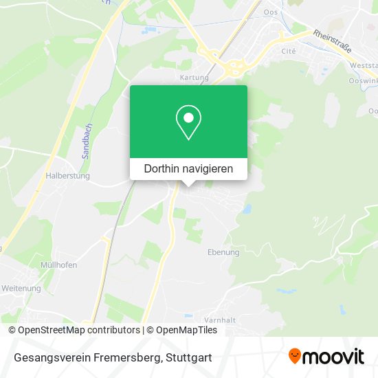 Gesangsverein Fremersberg Karte