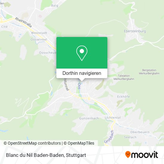Blanc du Nil Baden-Baden Karte
