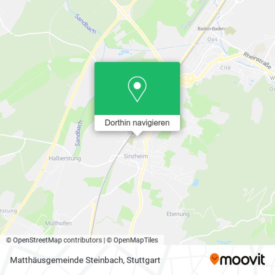 Matthäusgemeinde Steinbach Karte
