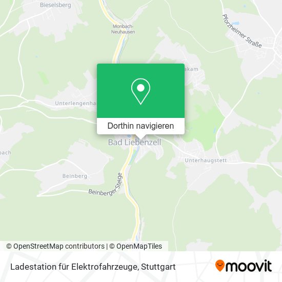 Ladestation für Elektrofahrzeuge Karte