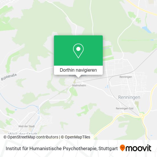 Institut für Humanistische Psychotherapie Karte