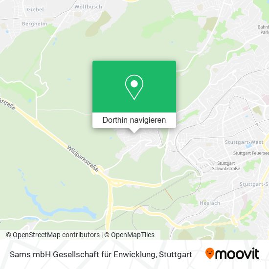 Sams mbH Gesellschaft für Enwicklung Karte