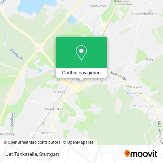 Jet Tankstelle Karte