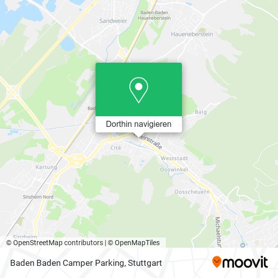 Baden Baden Camper Parking Karte