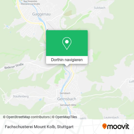 Fachschusterei Mount Kolb Karte