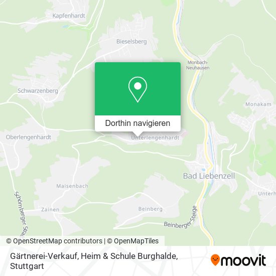 Gärtnerei-Verkauf, Heim & Schule Burghalde Karte