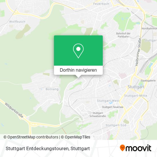 Stuttgart Entdeckungstouren Karte