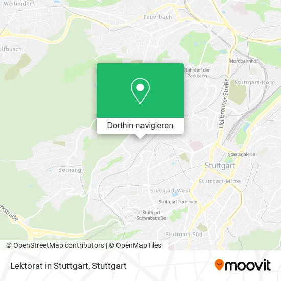 Lektorat in Stuttgart Karte