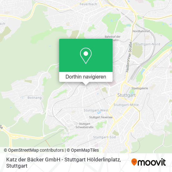 Katz der Bäcker GmbH - Stuttgart Hölderlinplatz Karte