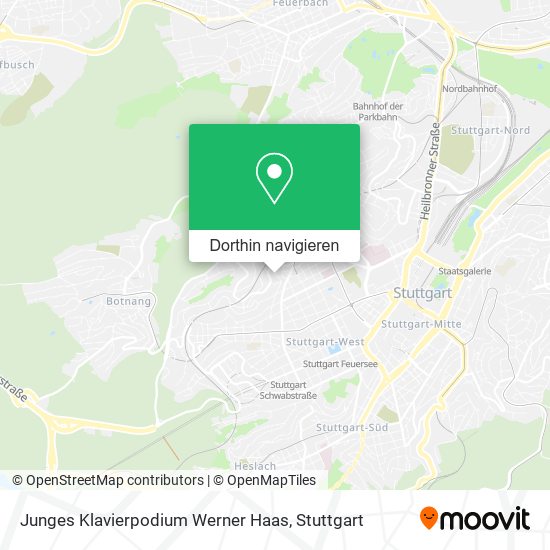 Junges Klavierpodium Werner Haas Karte