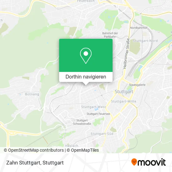 Zahn Stuttgart Karte
