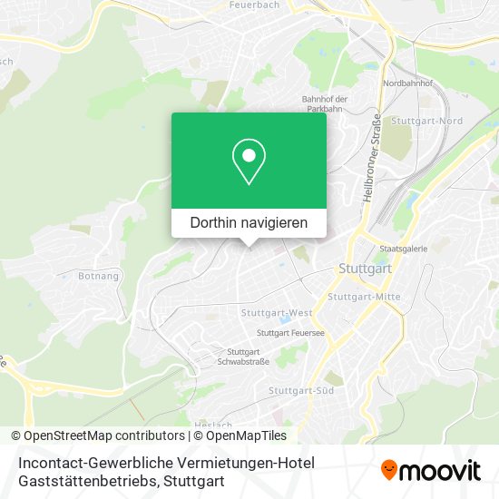 Incontact-Gewerbliche Vermietungen-Hotel Gaststättenbetriebs Karte