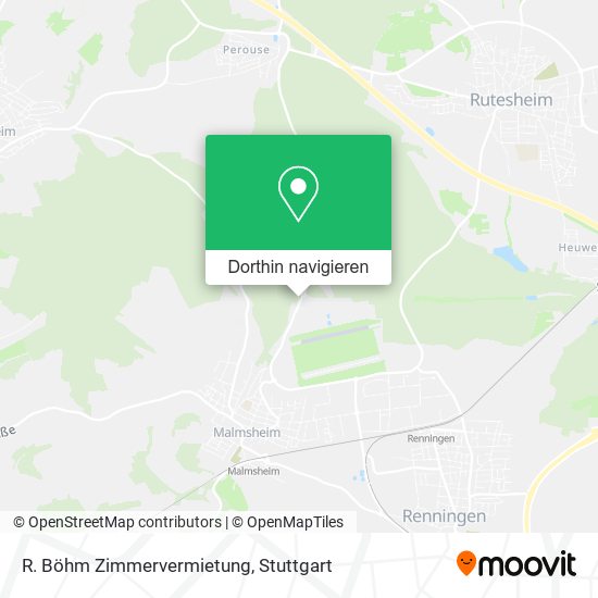R. Böhm Zimmervermietung Karte
