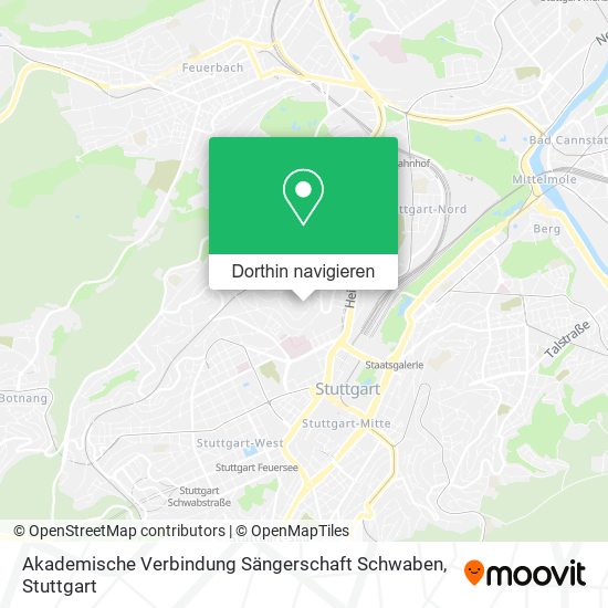 Akademische Verbindung Sängerschaft Schwaben Karte