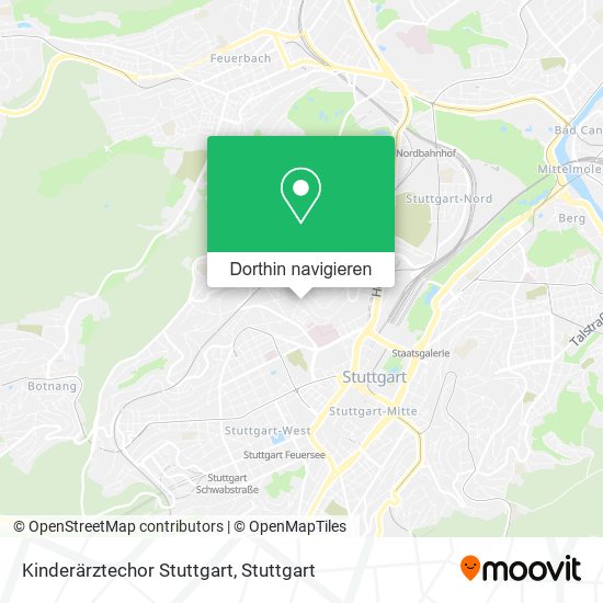 Kinderärztechor Stuttgart Karte