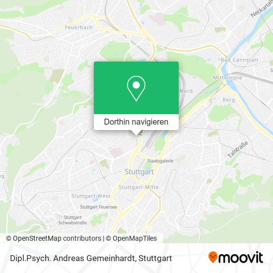 Dipl.Psych. Andreas Gemeinhardt Karte