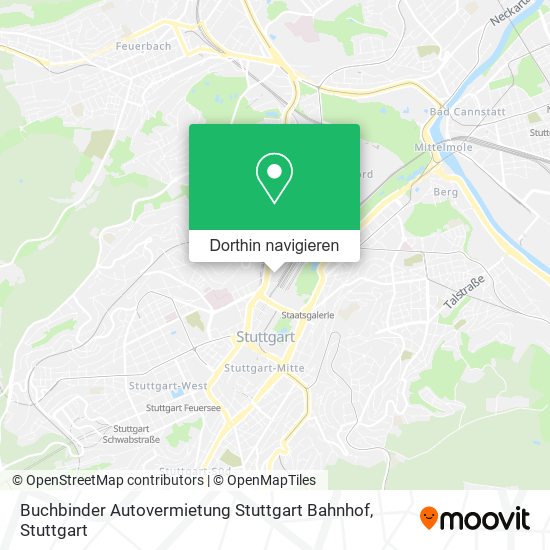 Buchbinder Autovermietung Stuttgart Bahnhof Karte