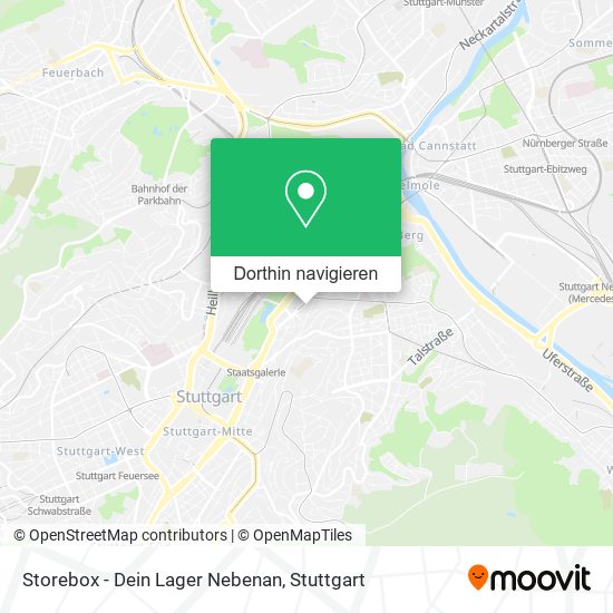 Storebox - Dein Lager Nebenan Karte