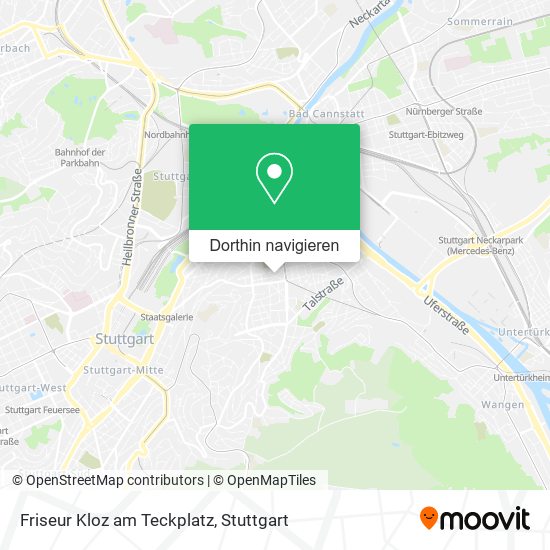 Friseur Kloz am Teckplatz Karte