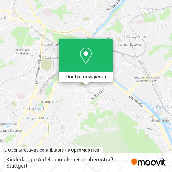 Kinderkrippe Apfelbäumchen Rotenbergstraße Karte
