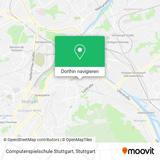 Computerspielschule Stuttgart Karte