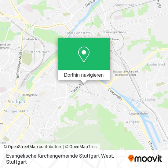 Evangelische Kirchengemeinde Stuttgart West Karte